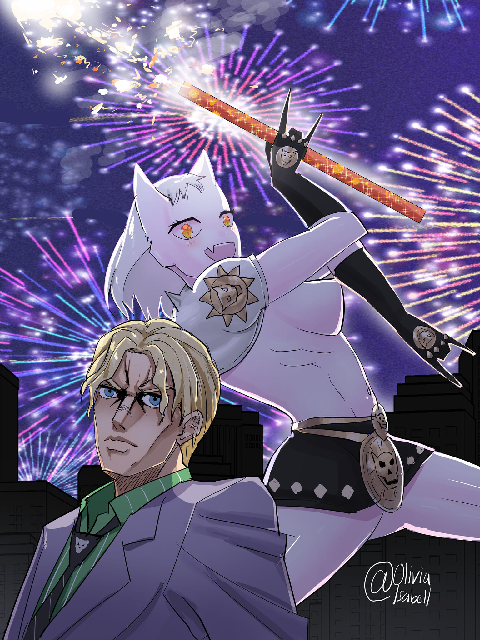 Just drawing Kira Yoshikage with female killer queen ? Killer 