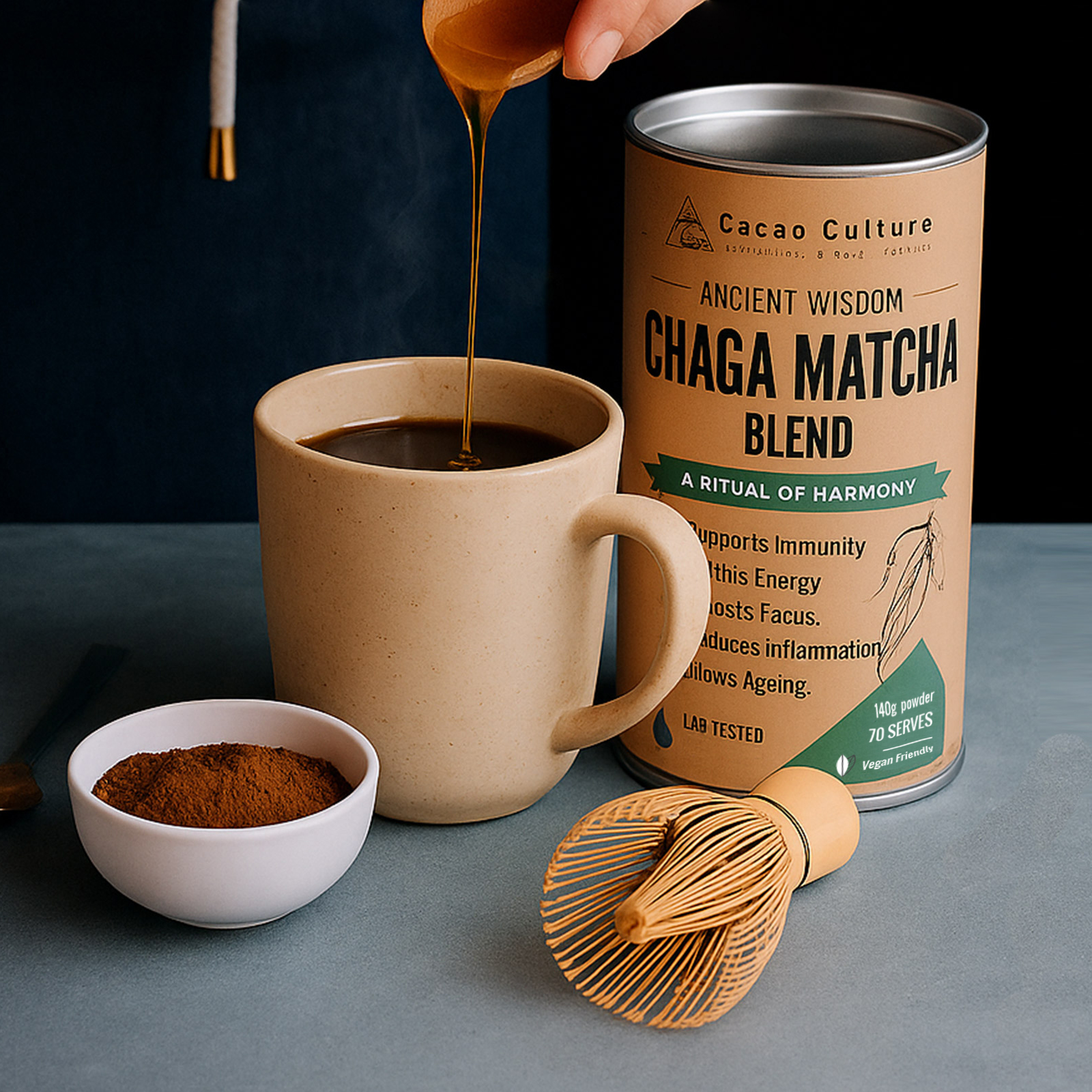 Organic - 👉 Chaga Matcha Blend – Daily Focus, Energy & Immune Support A ...