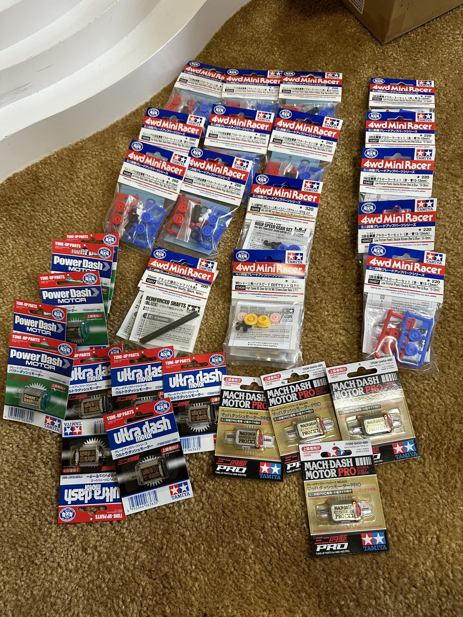 Hot sale! 498 pesos per pack! Tamiya Mini 4WD HG Parts All