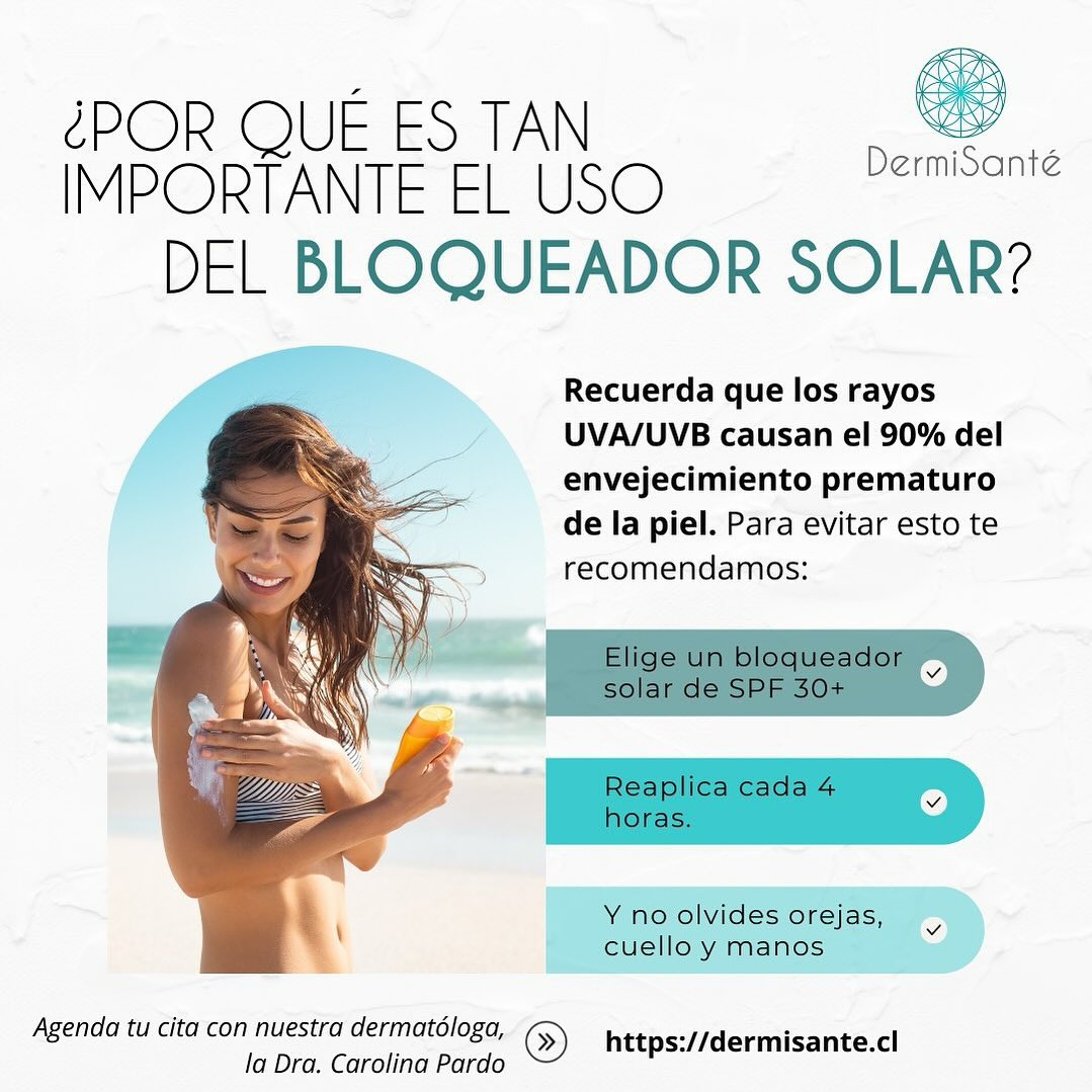 DermiSante Chile - 🌞🧴 ¿Sabías que el protector solar es tu aliado ...