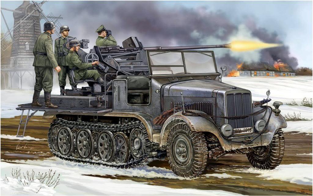 Dragon 1/6 scale Flak 38 late production kit