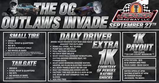 Jackson - THE OG OUTLAWS INVADE ‼️ 🗓️ This upcoming weekend September ...