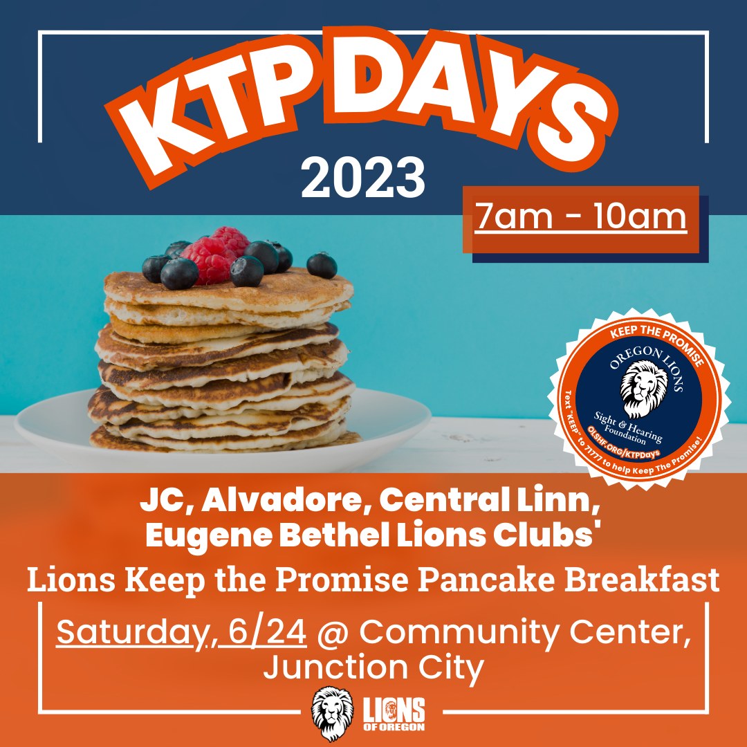 Happy KTP Day... - Oregon Lions Sight & Hearing Foundation | Facebook