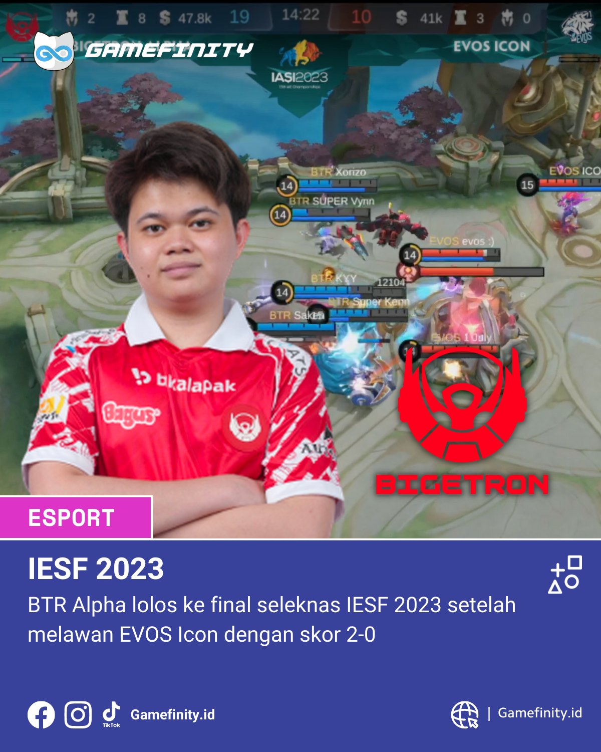 Gamefinity.id - Semanget untuk @bigetronesports menuju...