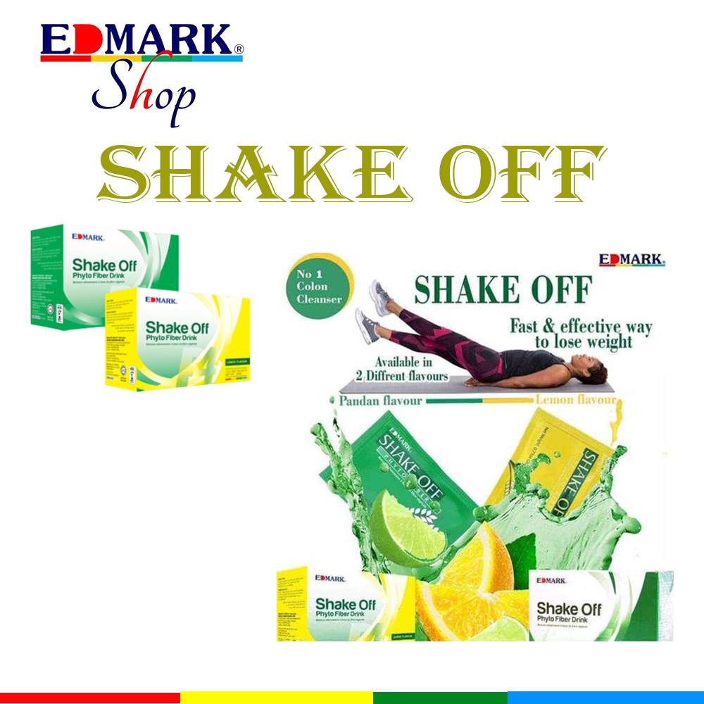 Shake Off Edmark - Complément Alimentaire Perte De Poids Et Nettoyage Du Côlon - Poudre - 12 Sachets