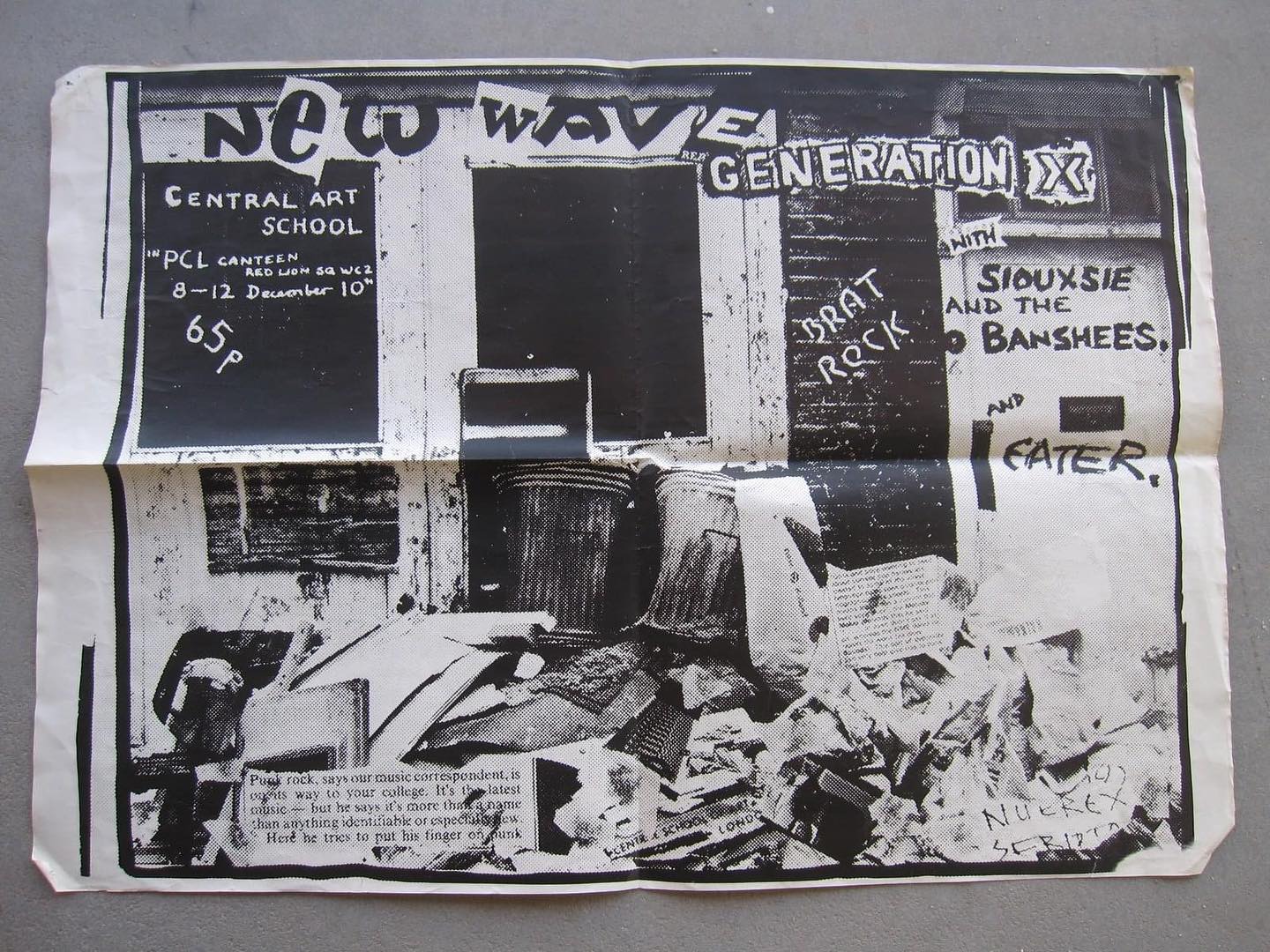 repost • @derwoodandrews First Generation X gig poster
