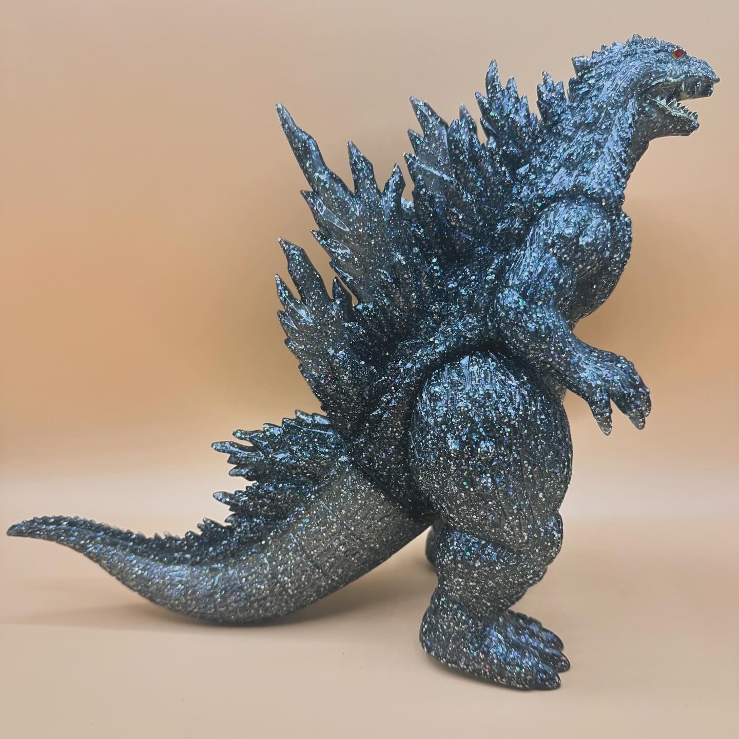 ゴジラ ソフビ マルサン Godzilla 1955 Blue Glitter