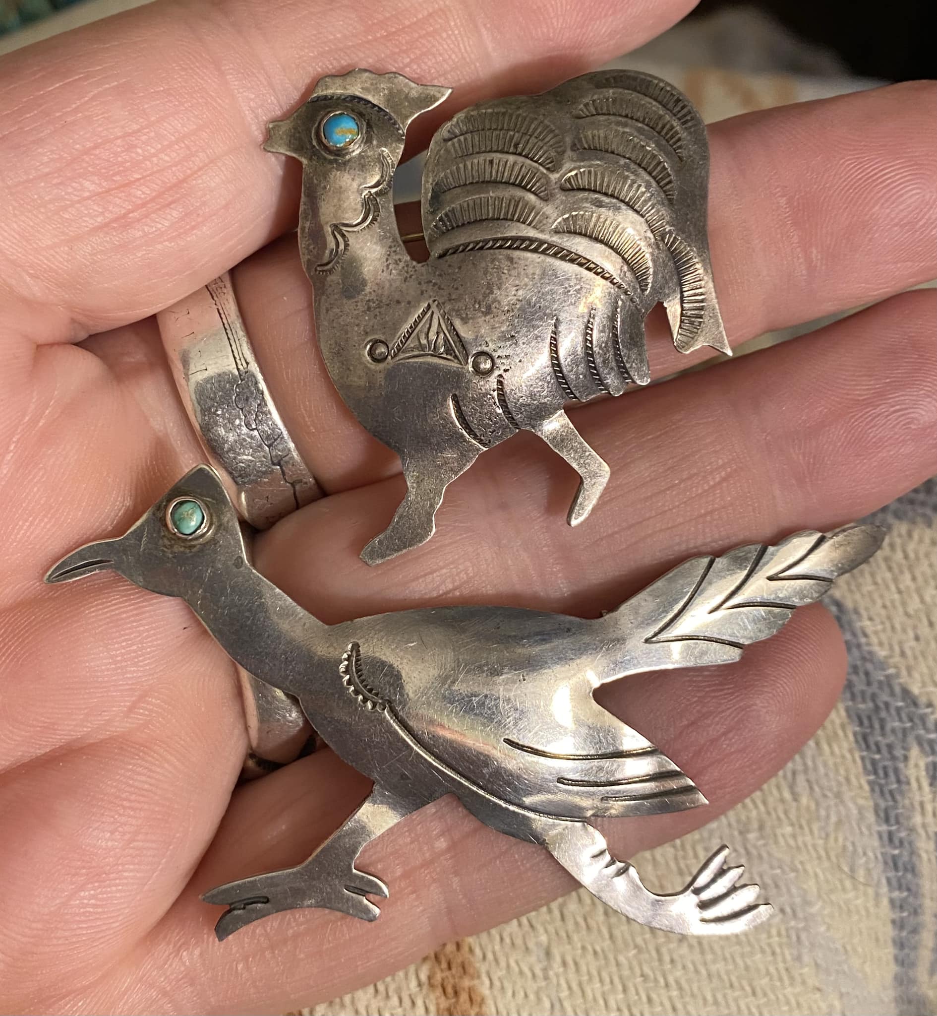 Identify Native American roadrunner and thunderbird jewelry?