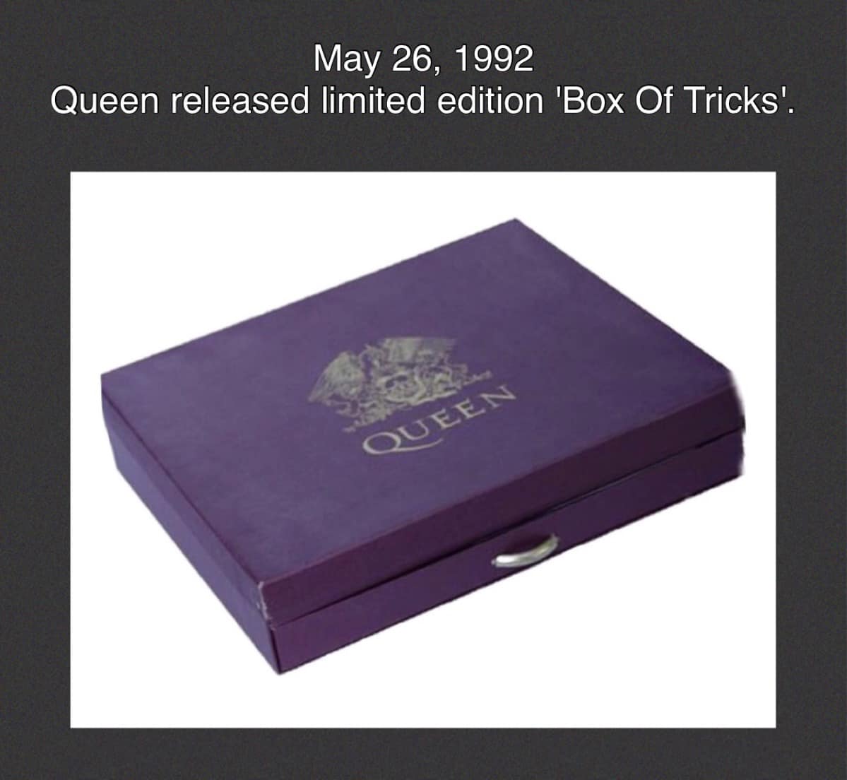 ON THIS DAY IN QUEEN HISTORY On May 26, 1992 Queen released