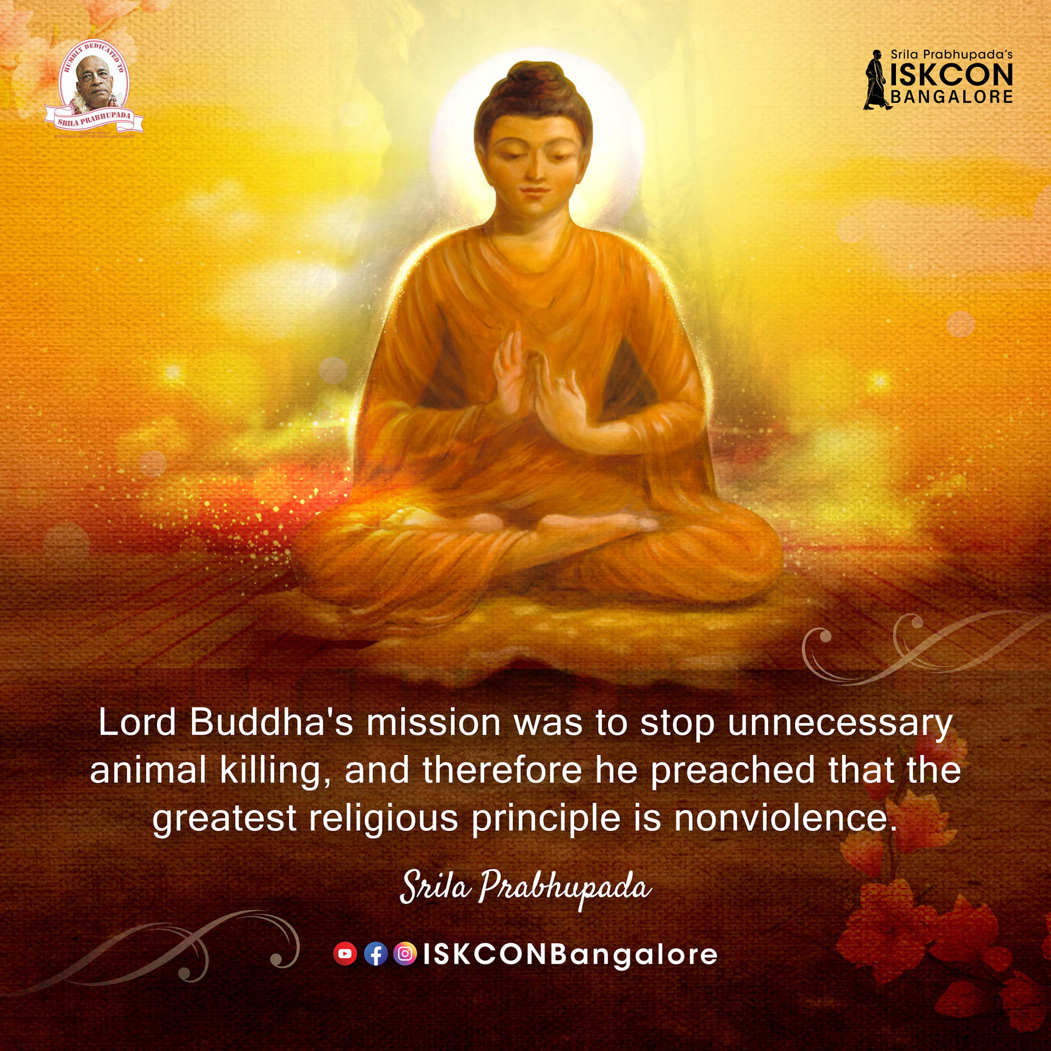 Today is Buddha Purnima, the appearance... - ISKCON Bangalore