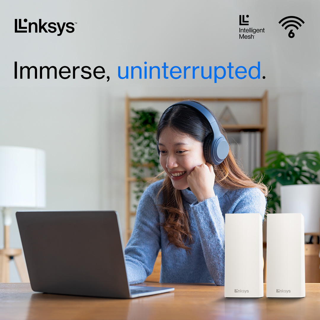 Picture Idea: Linksys High Speeds Wide Coverage No Lag Cosy Up To