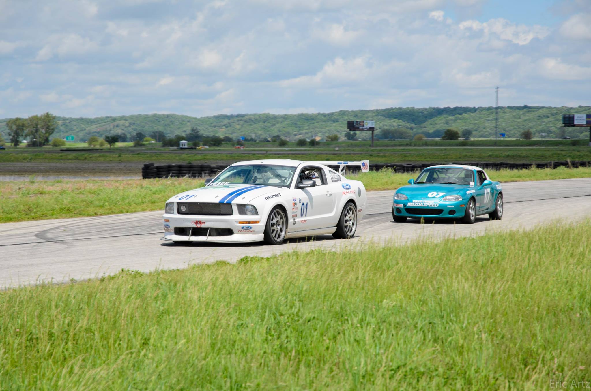 NASA MidAmerica - James Pesek (Ford Mustang) and Warren Dexter (Mazda ...