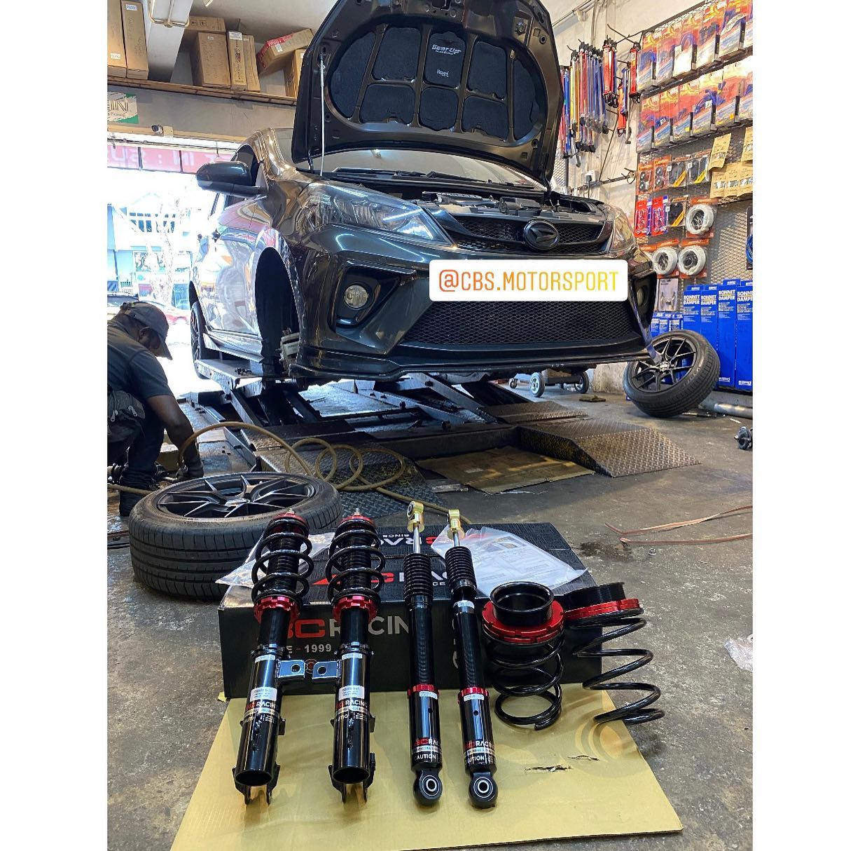 CBS MOTOR SPORT - Myvi gen3 upgrade suspension BC racing... | Facebook