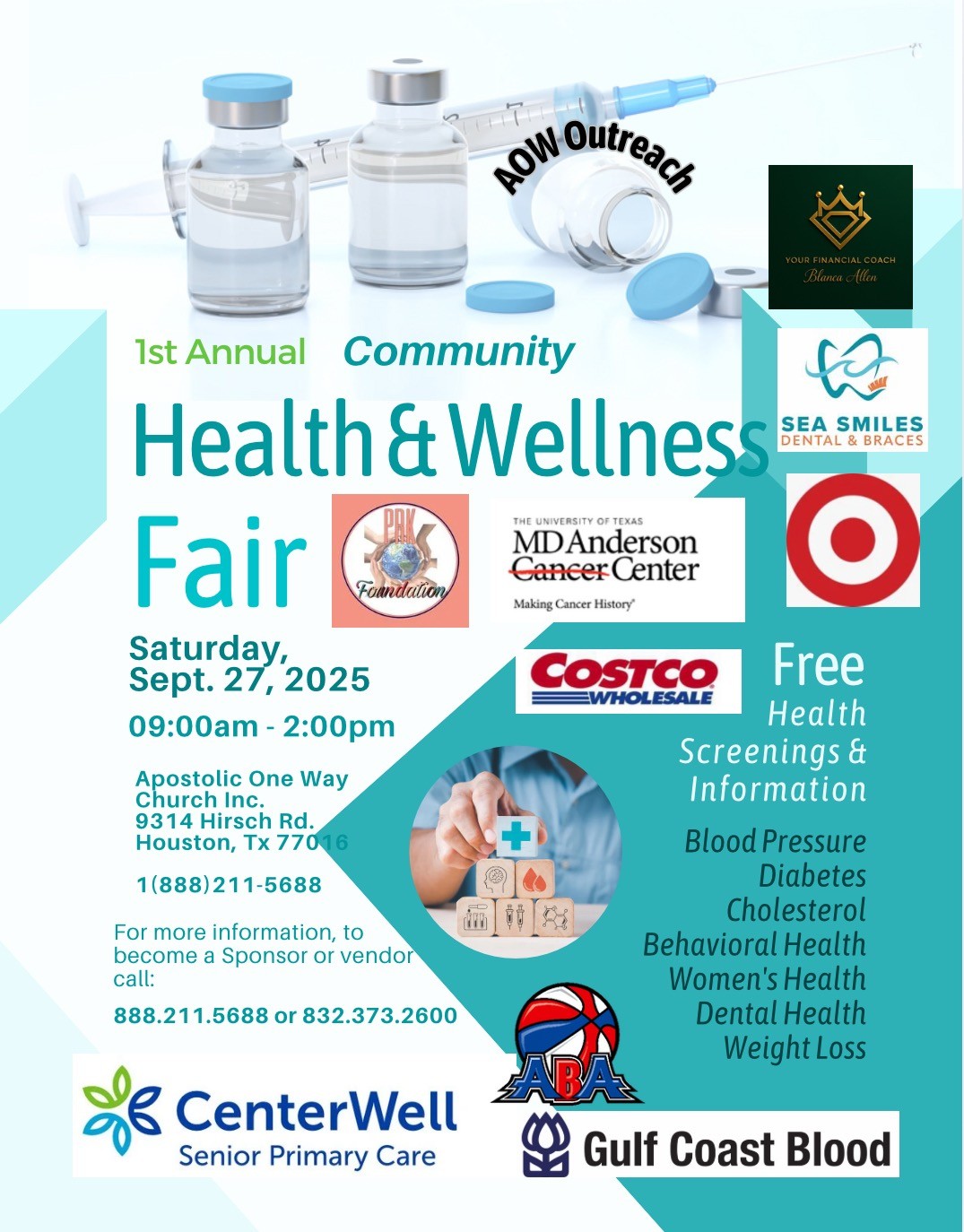 🌟 1st Annual Community Health & Wellness Fair 🌟