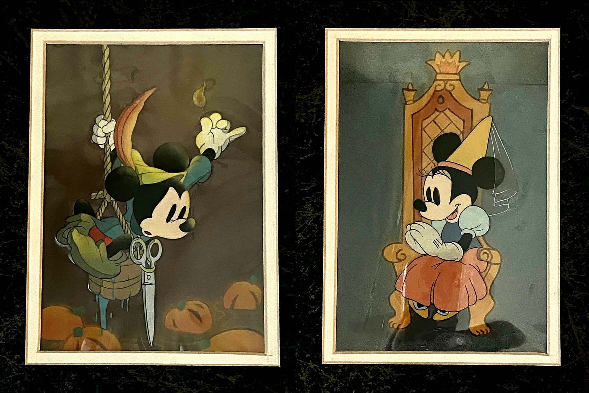 Mickey Mouse Works colored shorts on cels