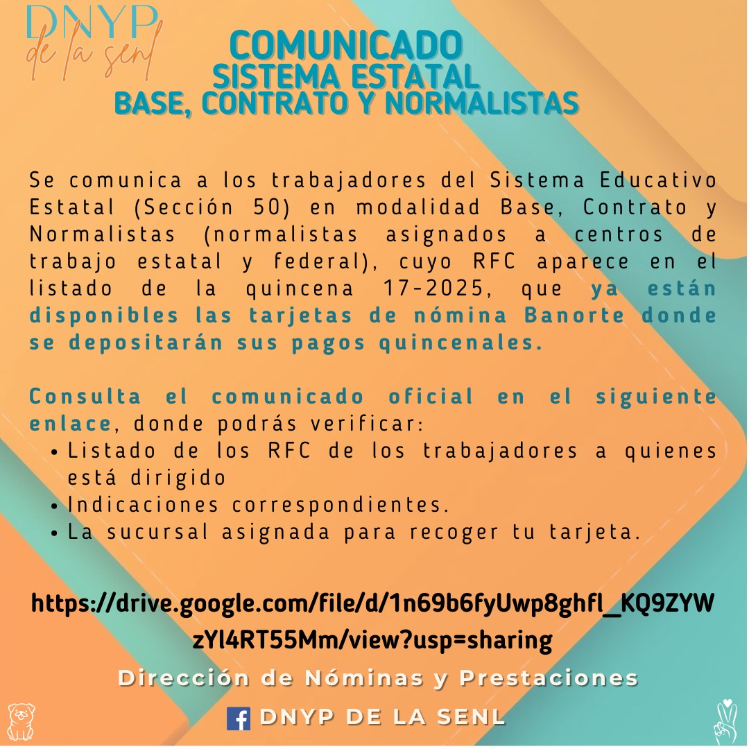 DNYP de la SENL - Comunicado Sistema Estatal Se comunica... | Facebook