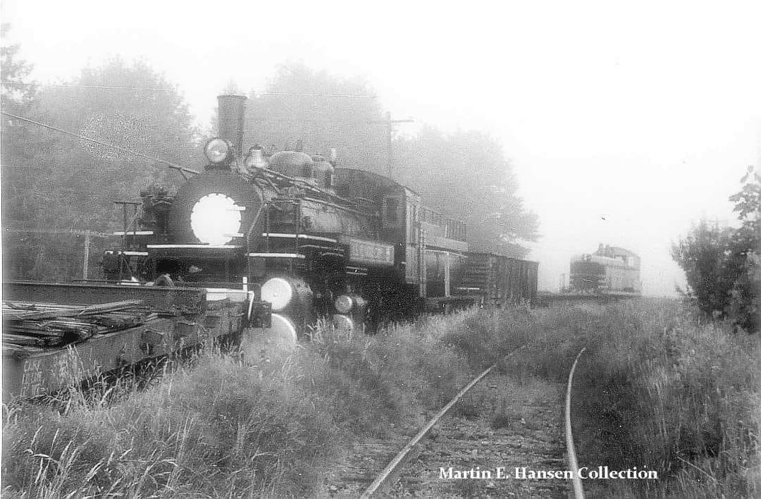 Coos Bay Lumber Company locomotive #104 on display