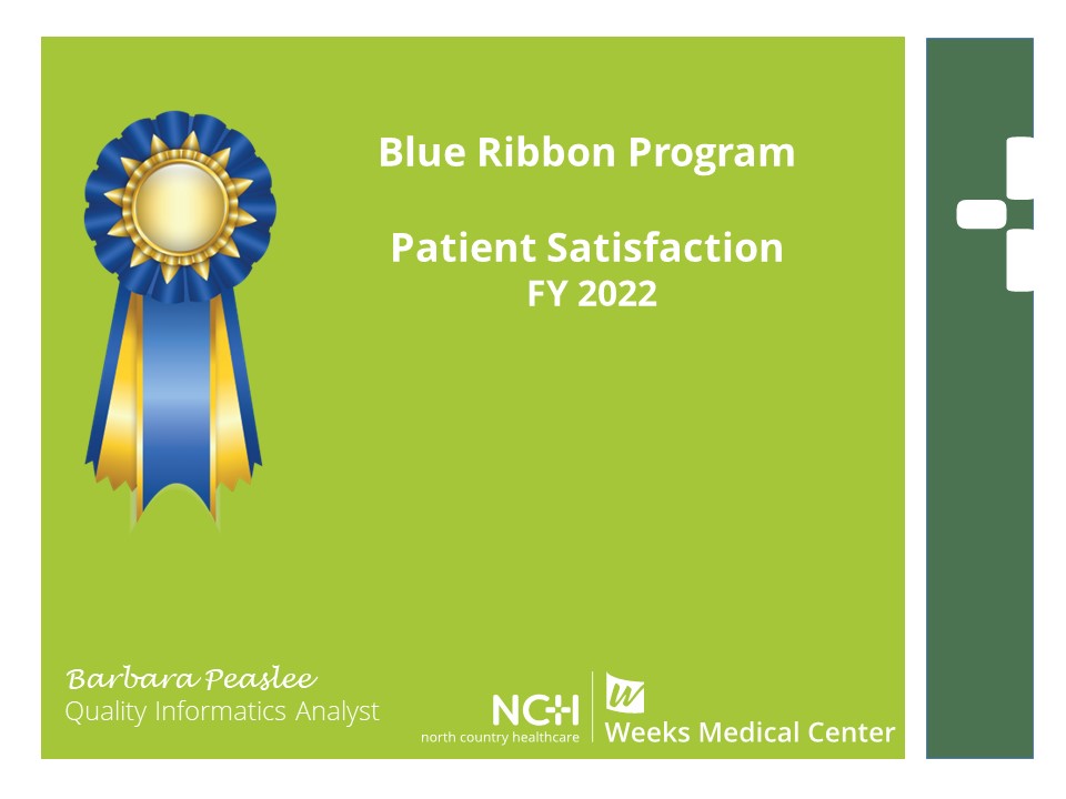 “Congratulations to all the... - Weeks Medical Center