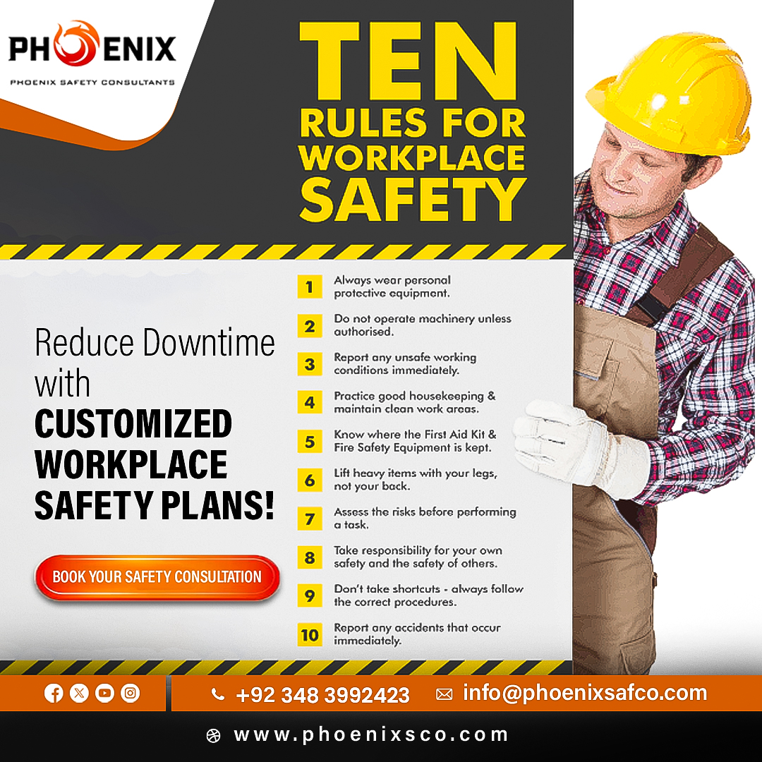 Phoenix - 🦺 Follow 𝟭𝟬 𝗘𝘀𝘀𝗲𝗻𝘁𝗶𝗮𝗹 𝗦𝗮𝗳𝗲𝘁𝘆 𝗥𝘂𝗹𝗲𝘀 to reduce risks and ...