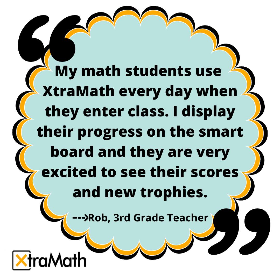 XtraMath - #teachersknow We all need a trophy for our hard... | Facebook
