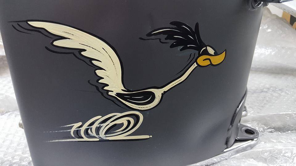 Road Runner and Wile E. Coyote - Harley Davidson