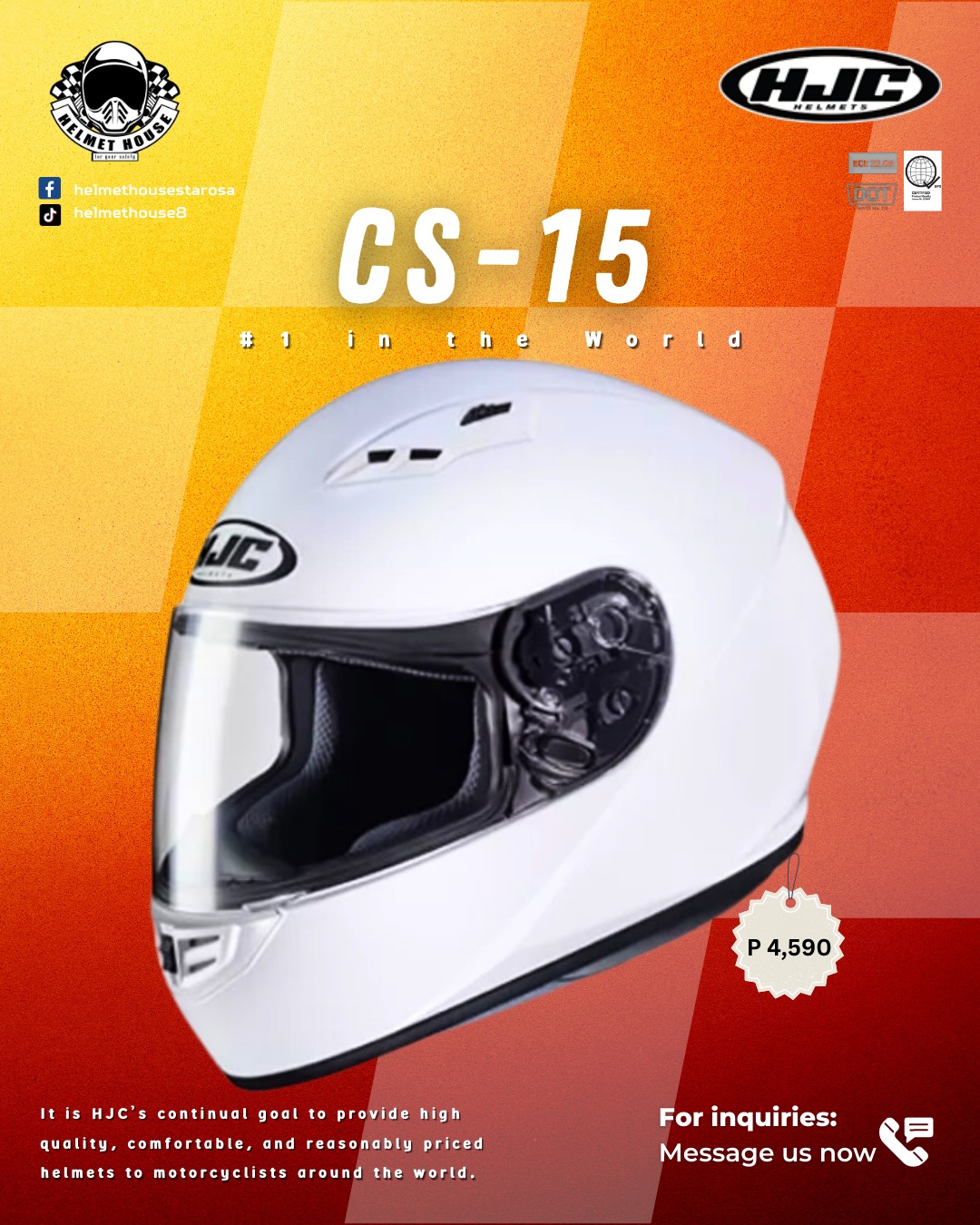 ls2 ff328 stream solid helmet Speed Demon Full Face Adult Street Helmets HJC エイチジェーシー ヘルメット CS-R3 Intermediate oval fit Color:Caramel Player_Jameis Winston