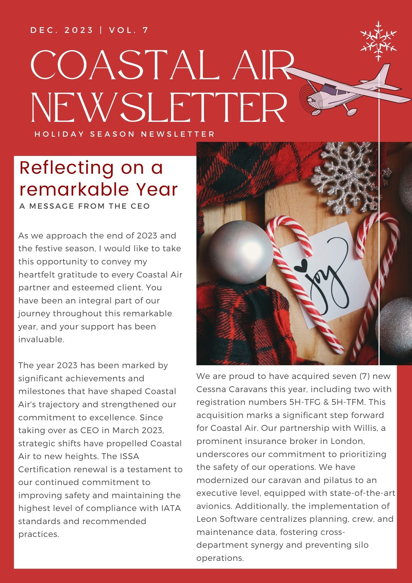 Our end-of-year newsletter is here!... - Coastal Aviation