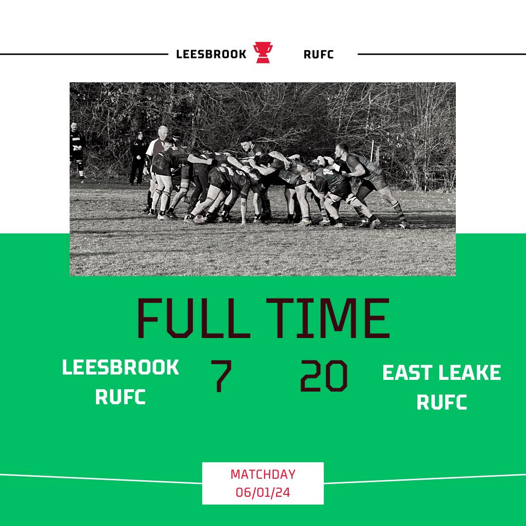 Leesbrook 7 - 20 East Leake Good... - Leesbrook rugby club