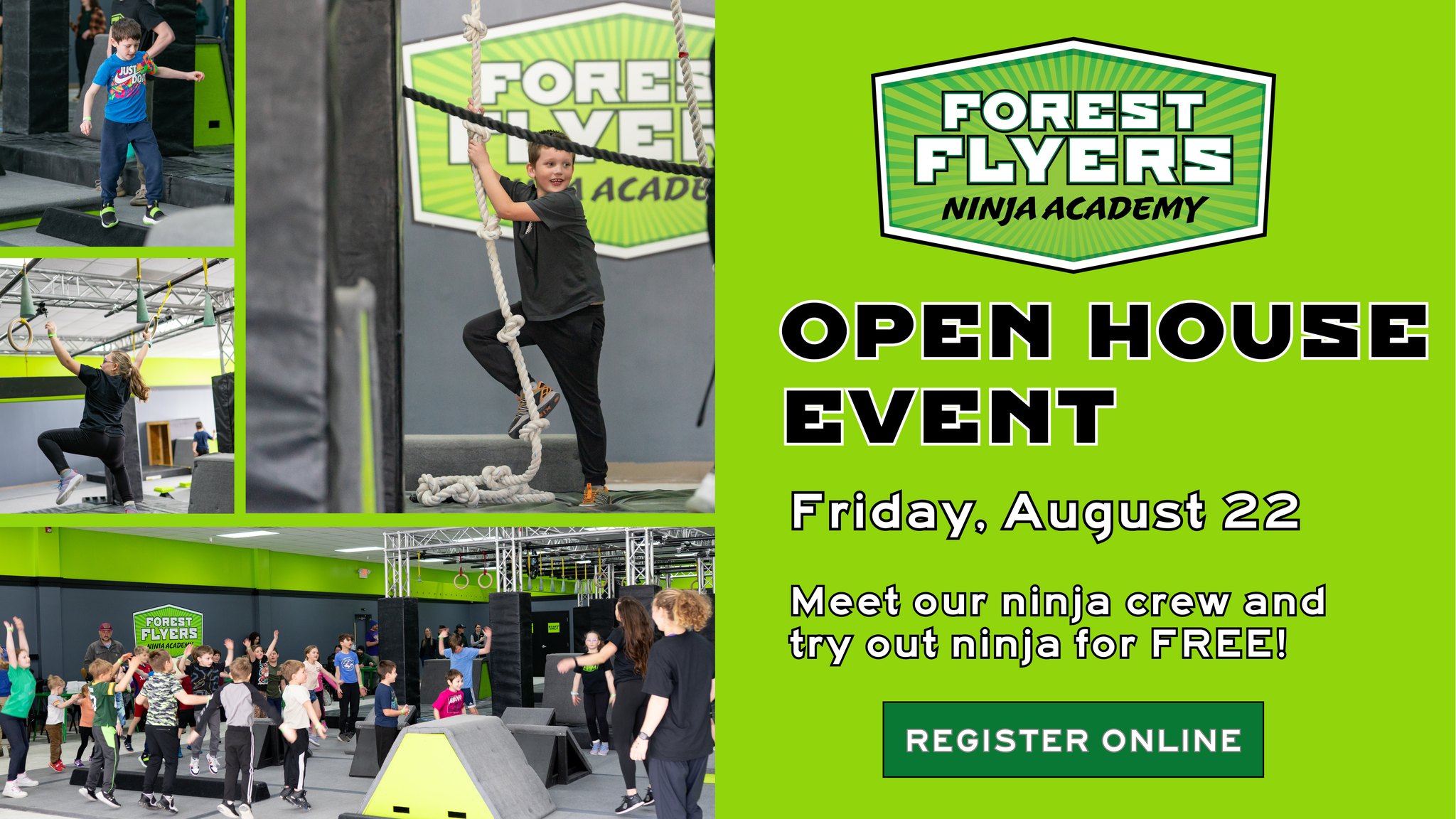 Open House at Forest Flyers Ninja Academy