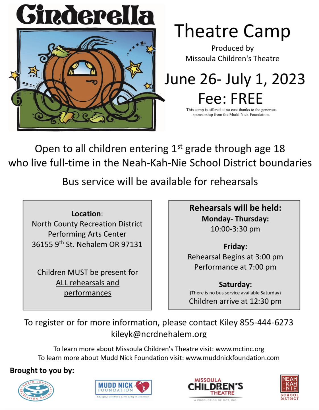 THE DAY IS FINALLY... - North County Recreation District NCRD | Facebook