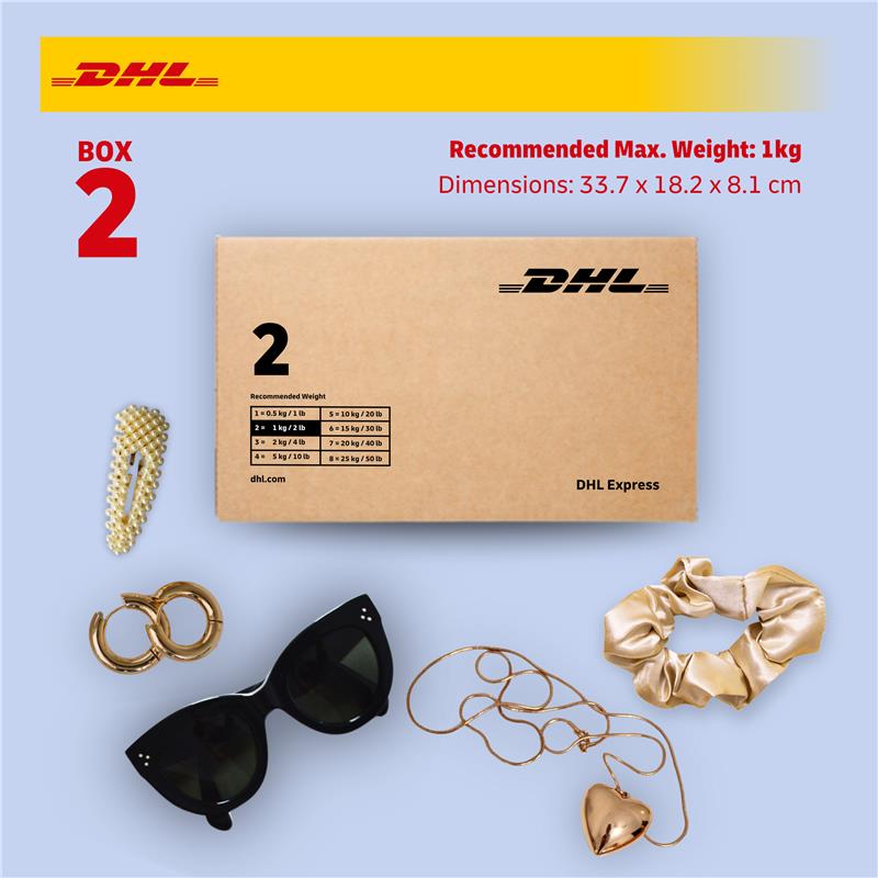 DHL - Need to send small accessories worldwide? 📦 Express Easy Box 2 ...