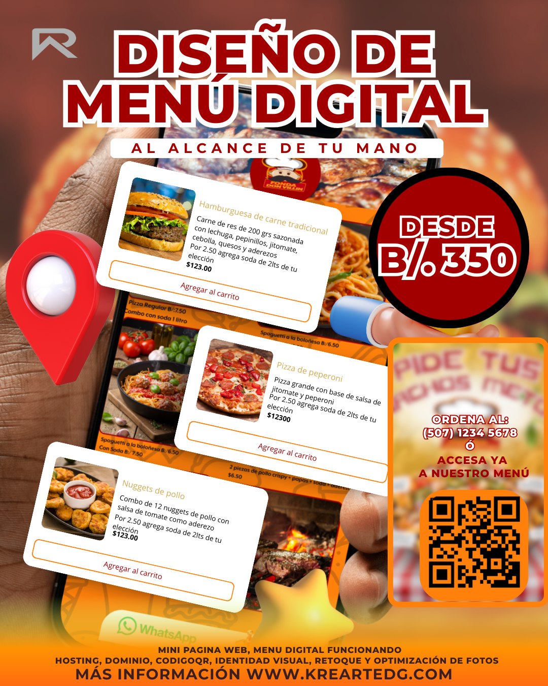Krearte - 🍽️ Tu menú no es solo una lista de platos, es tu carta de ...
