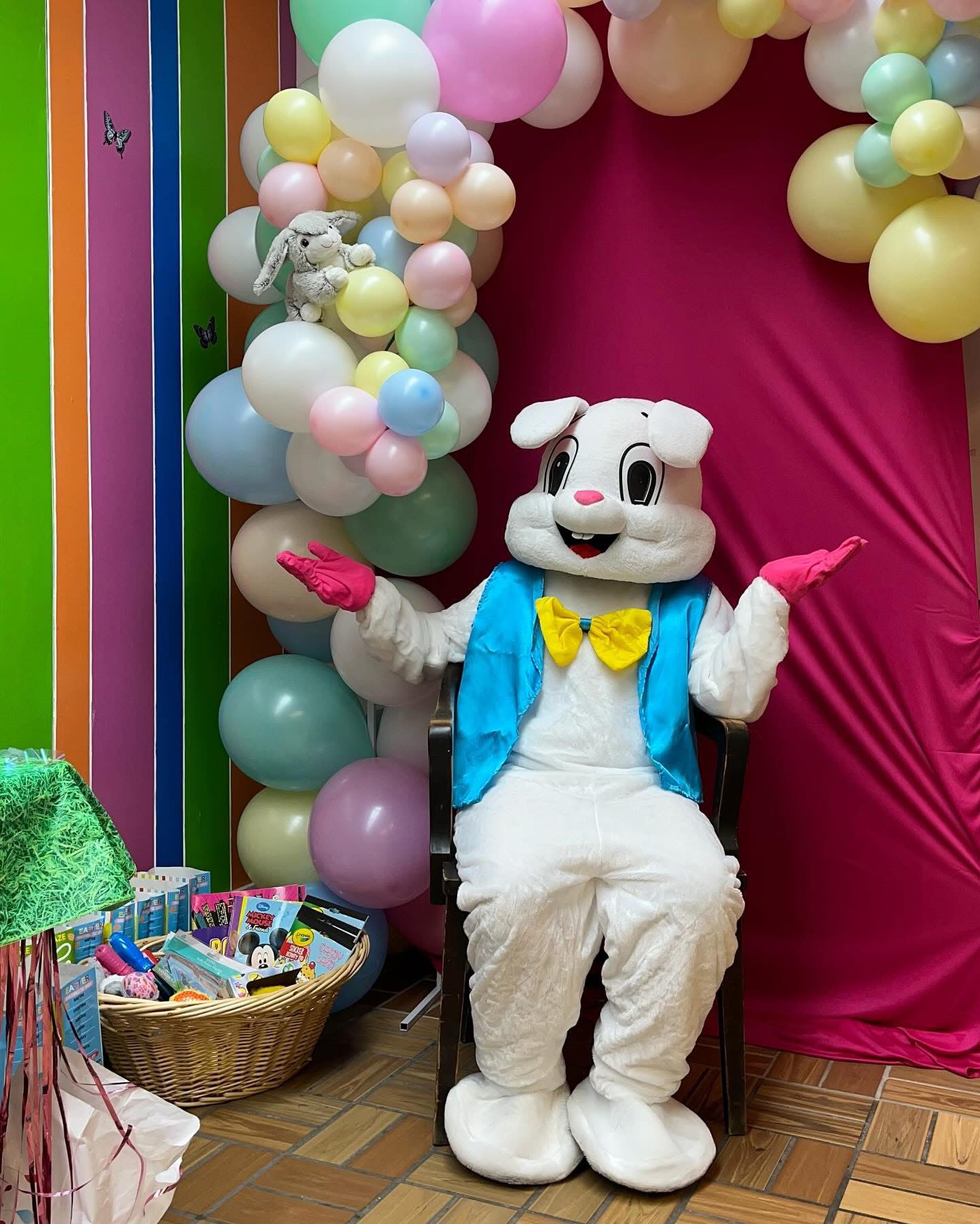 Easter Bunny at TC Candy