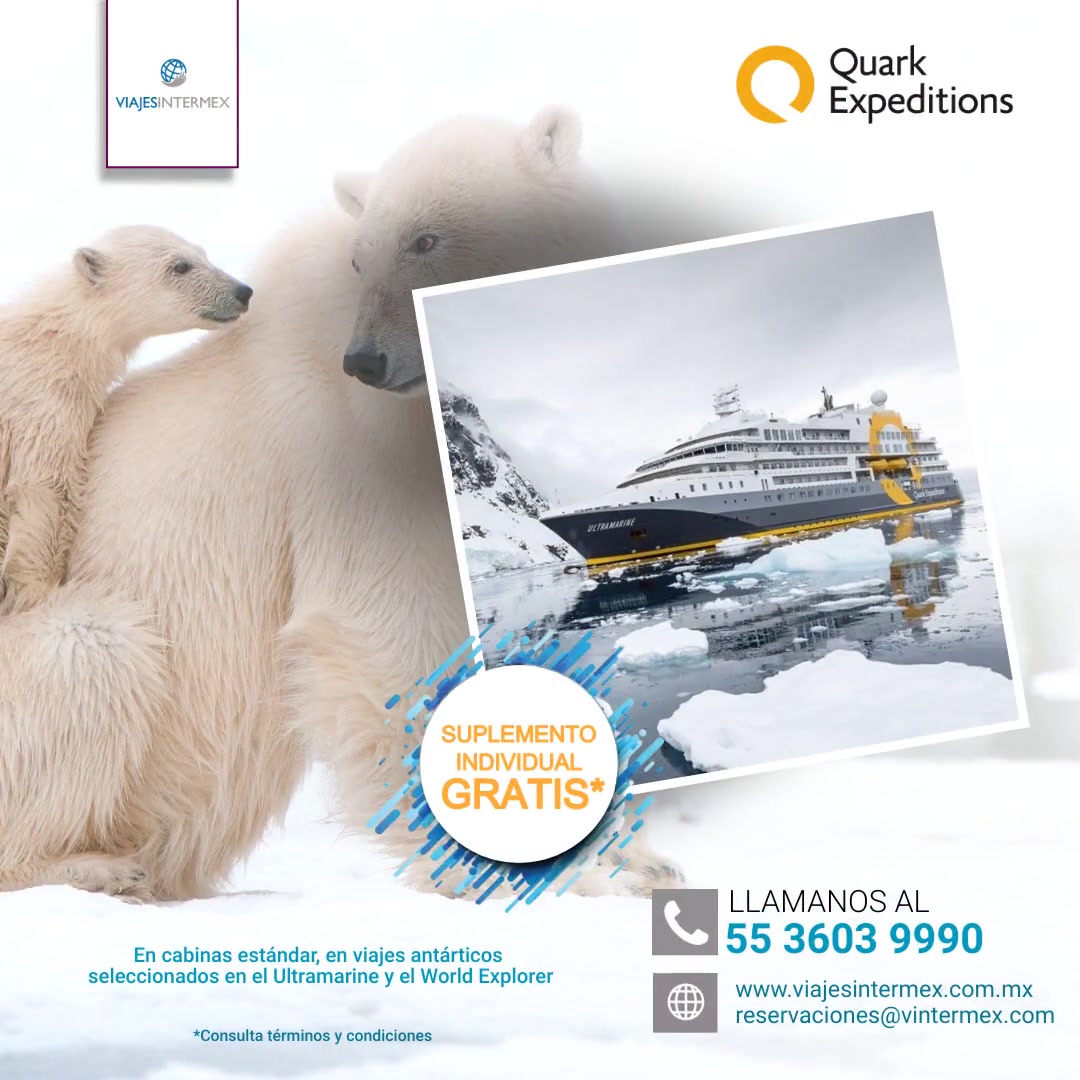 Viajes Intermex - 🐻‍ ️🛳 Como líderes en aventuras polares,...