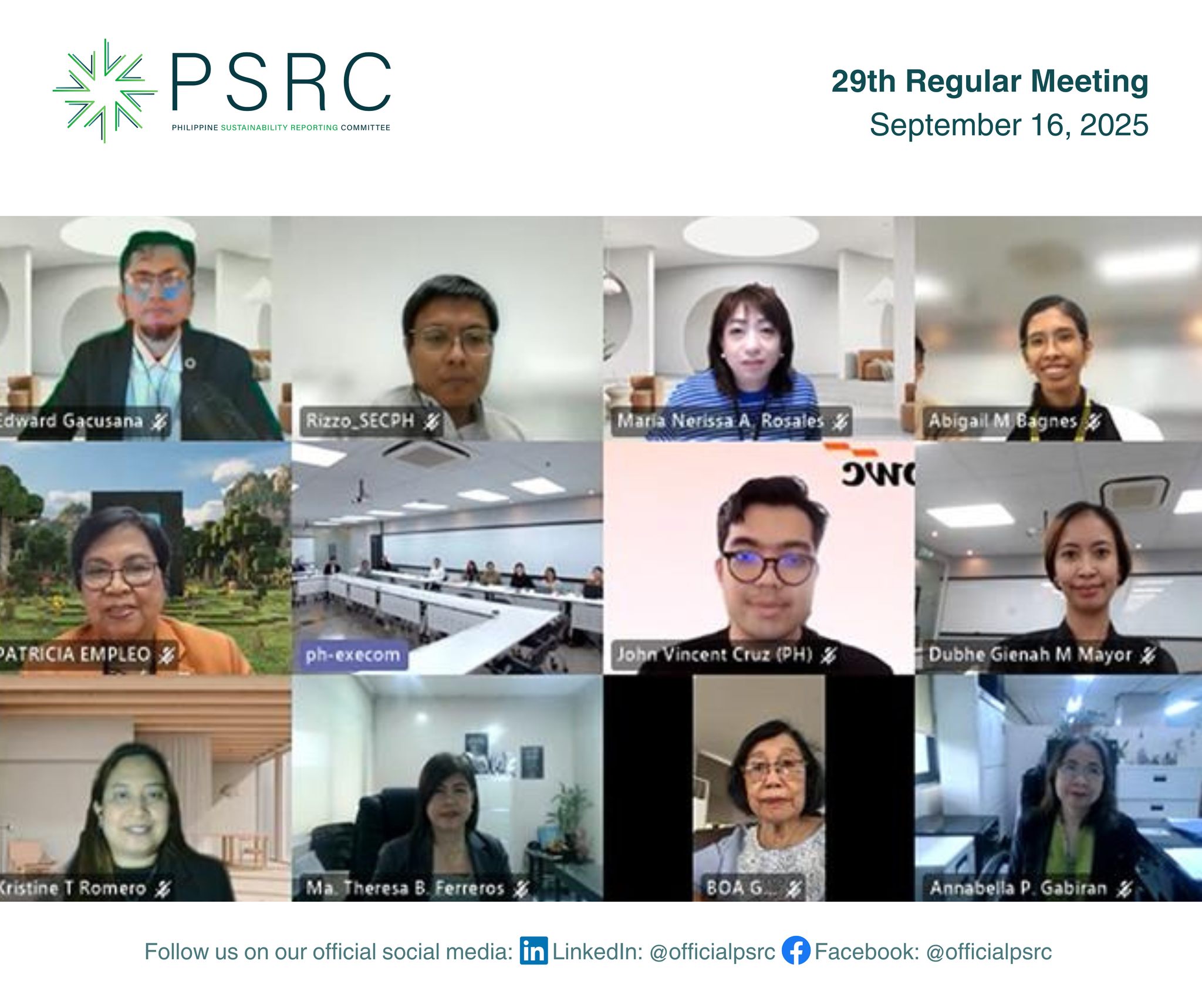 LOOK: The... - Philippine Sustainability Reporting Committee | Facebook