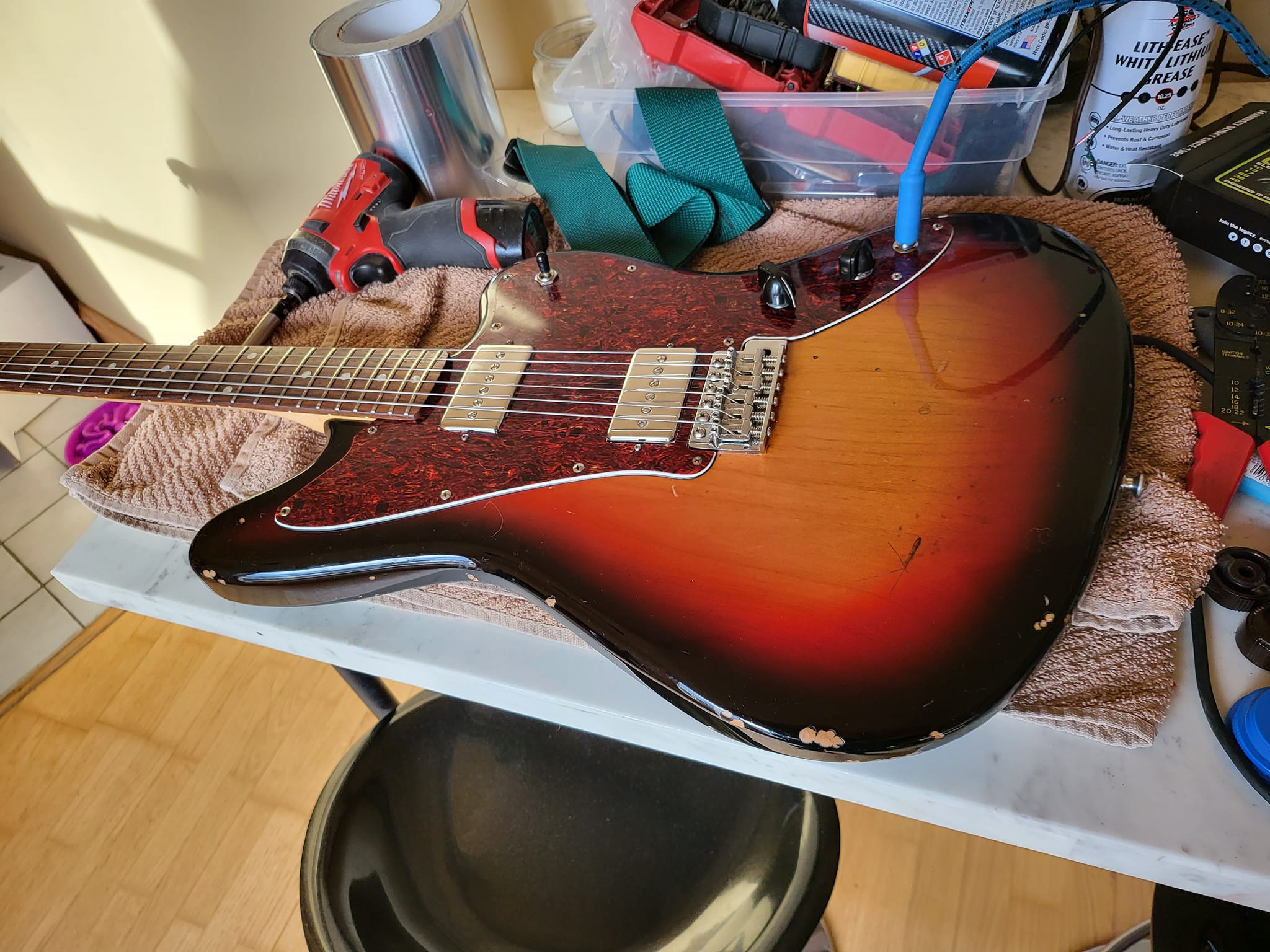 Upgraded Squier Jagmaster with Seymour Duncan 59 humbucker