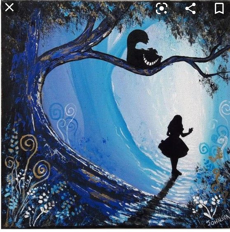 Rocan Rocks - Today's tutorial of Alice and the Cheshire...
