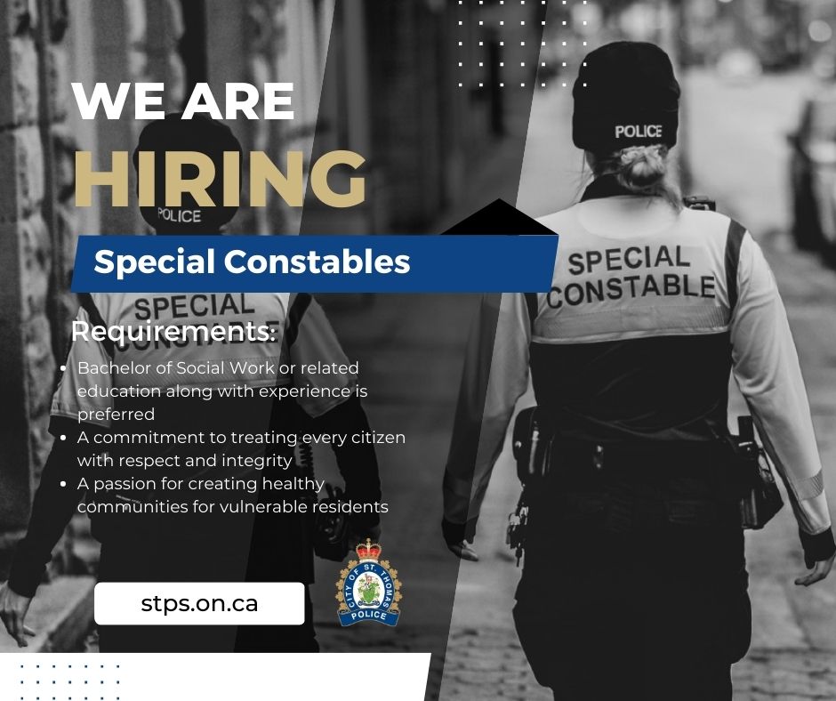 St - The St. Thomas Police Service announces a selection process for ...