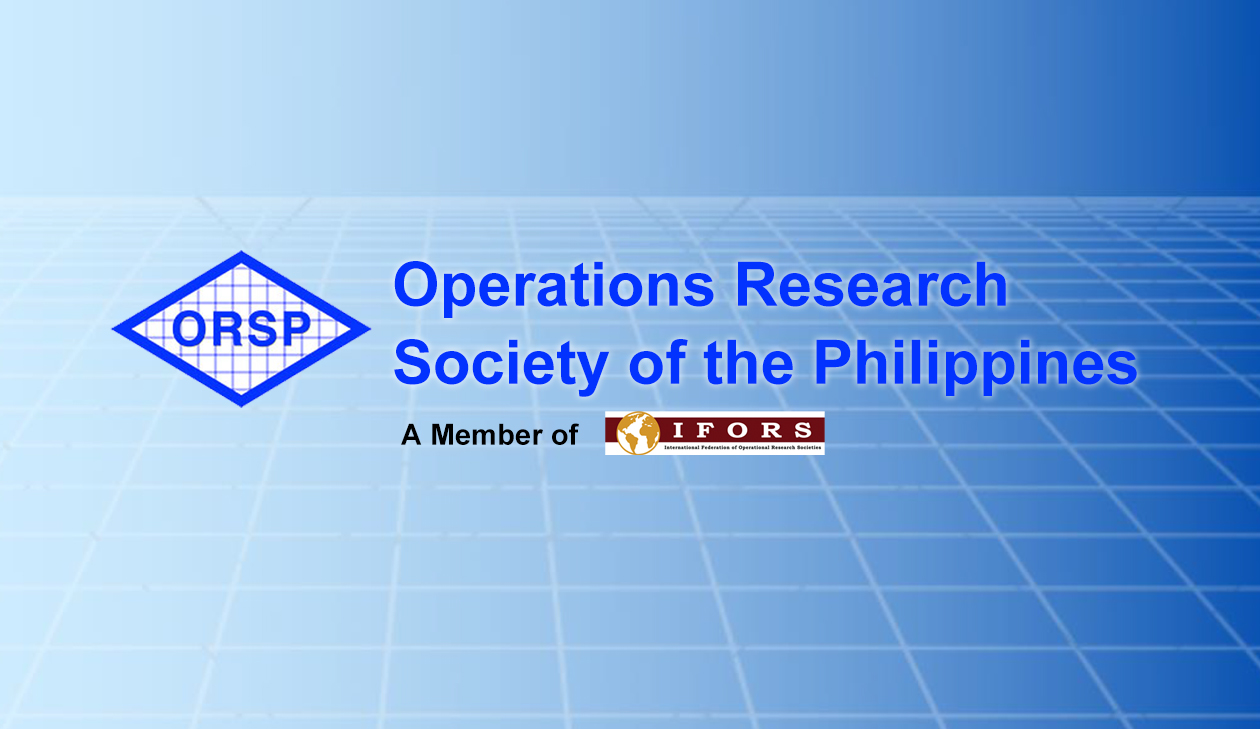 Operations Research Society of the Philippines - ORSP | Quezon City