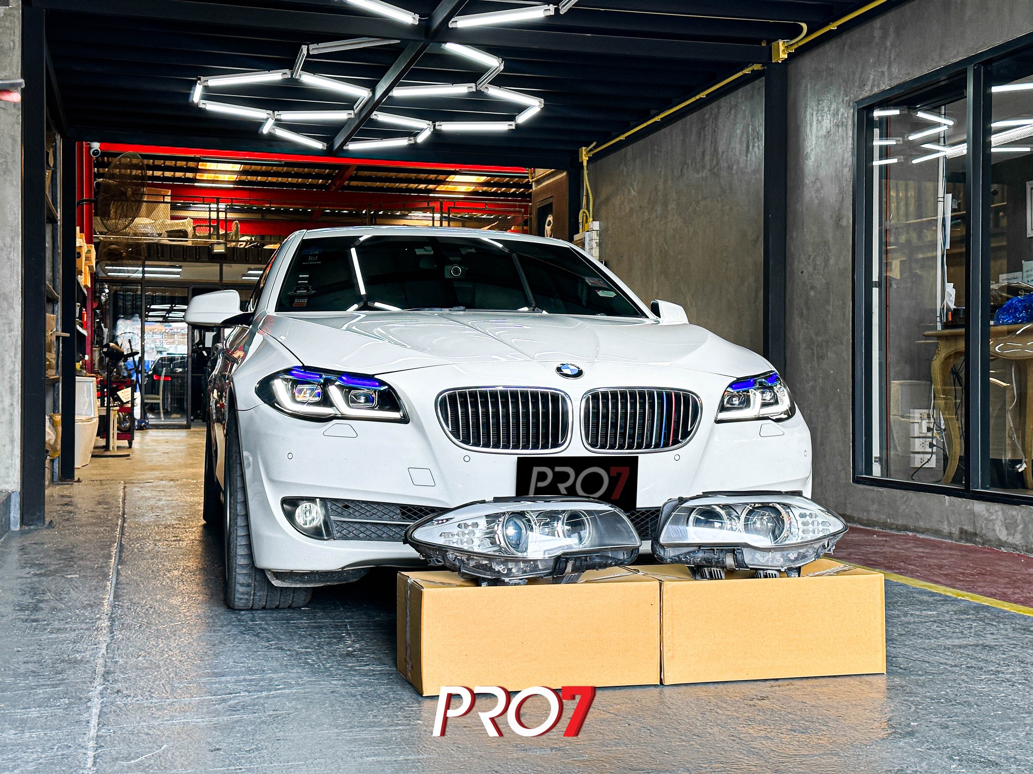 🎉BMW F10 (G30 Stlye) จัดให้ตามคำเรียกร้อง อัพเกรดไฟหน้าใหม่ Pro7รับ