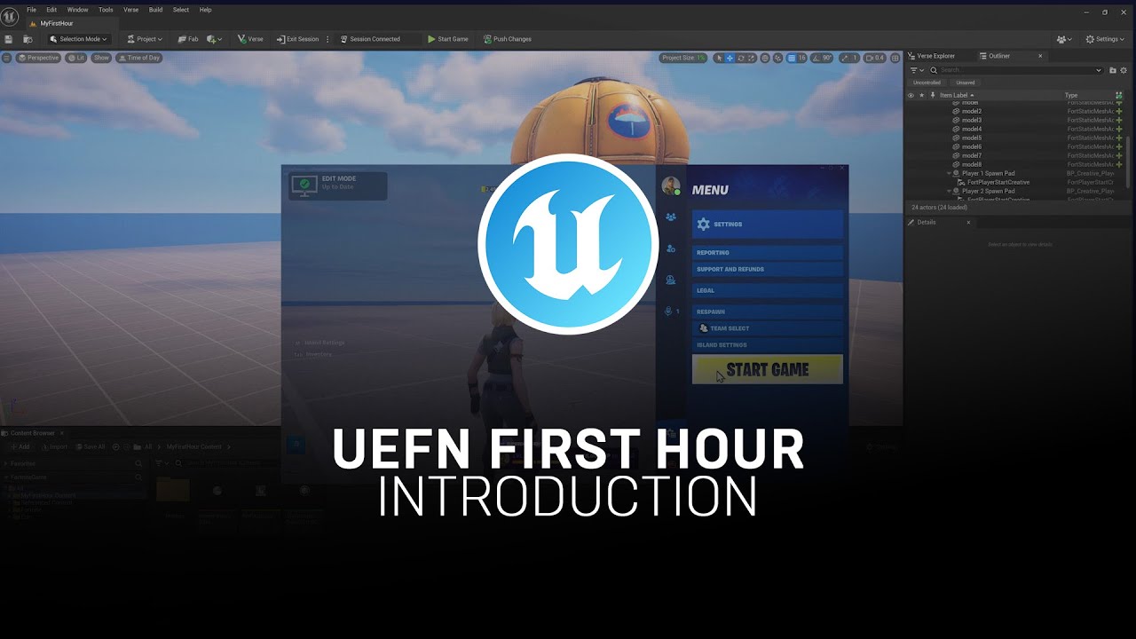 ゲームメーカーズ - UEFNの初心者向け公式チュートリアル動画シリーズ、新たに2本の動画が公開。UEFNでNiagaraを使う方法や、環境光 ...