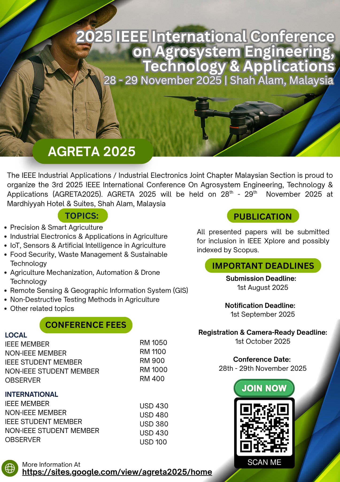 Conference on Agrosystem Engineering,Technology&Applications-AGRETA