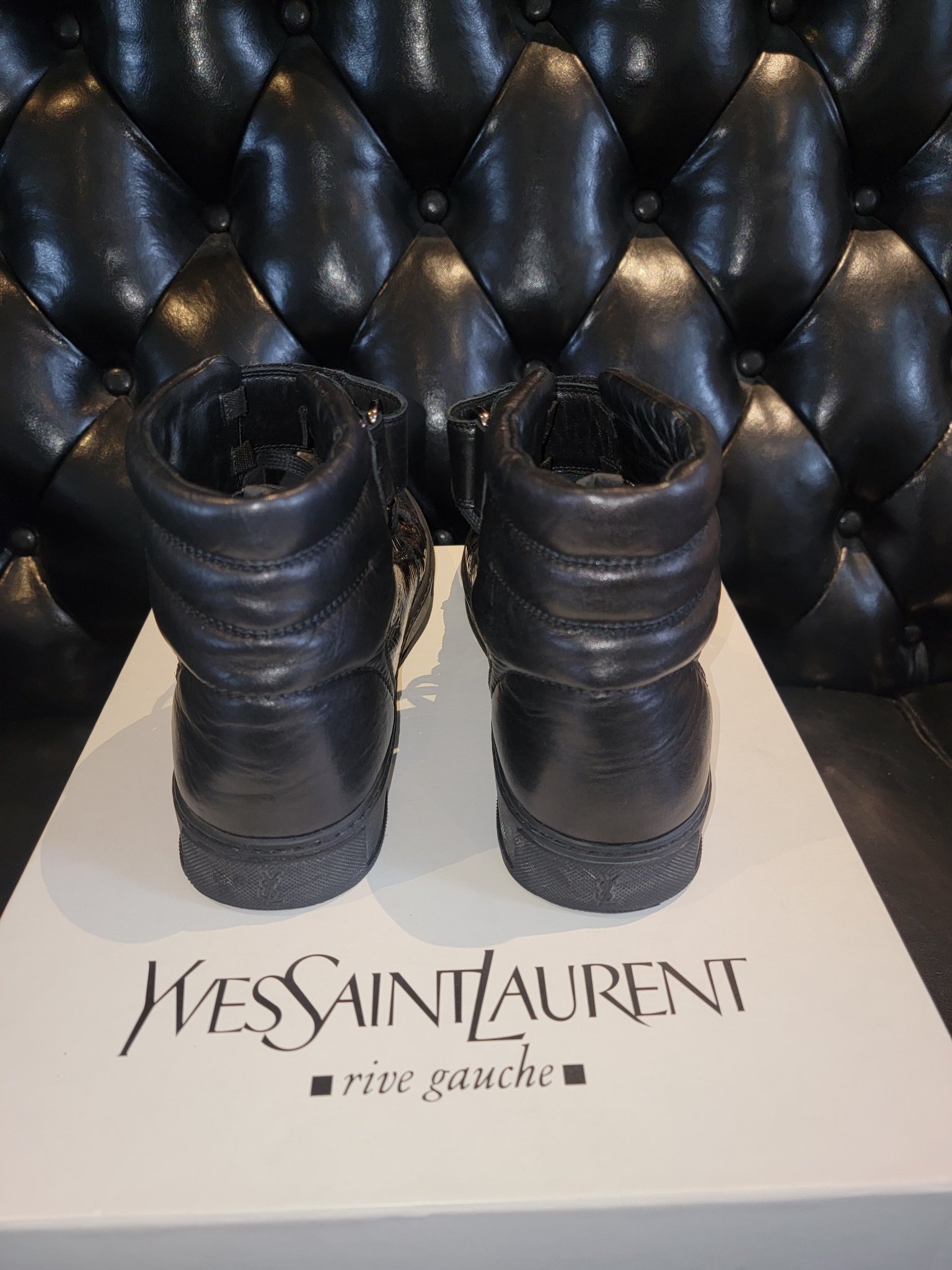 Yves Saint Laurent - Malibu High Top Leopard Leather - YSL 