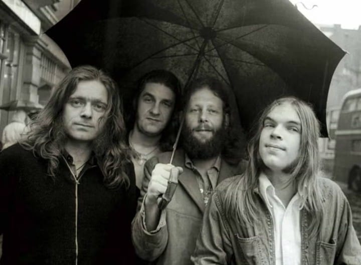 The Grease Band members in 1971