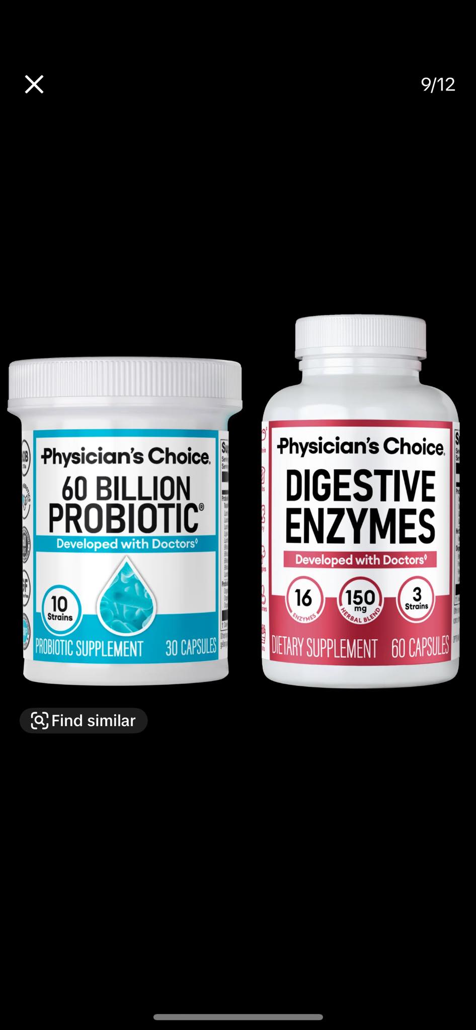 60 Billion Probiotic Bundle - Physician's Choice Thin