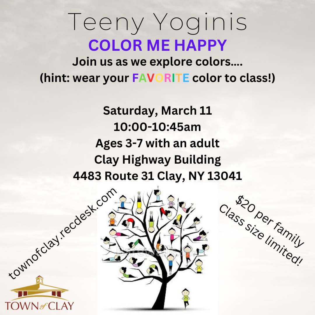 Our Family Yoga class for this... - Town of Clay Recreation | Facebook