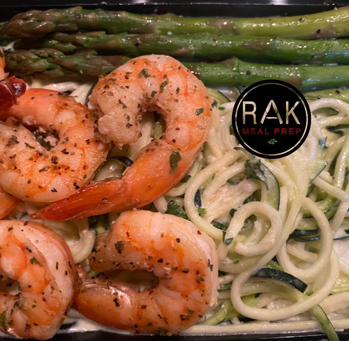 RAK Meal Prep - Menu Visuals: 1) Creamy Garlic & Herb...