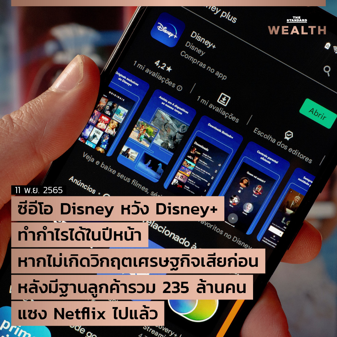 THE STANDARD WEALTH - UPDATE: ซีอีโอ Disney หวัง Disney+ ทำกำไรได้ในปี ...