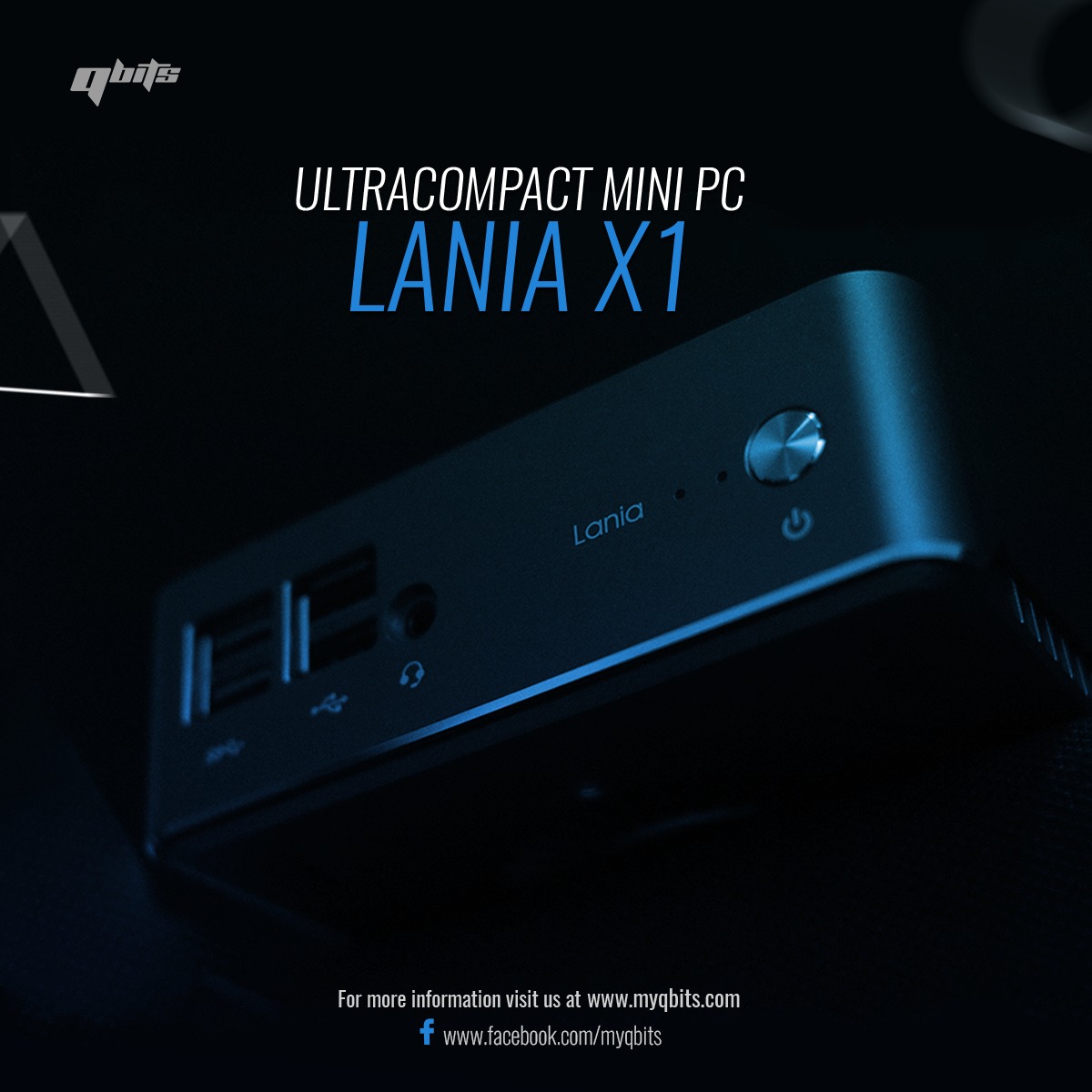 The Ultra-Compact Lania X1 mini PC is... - Qbits Technologies