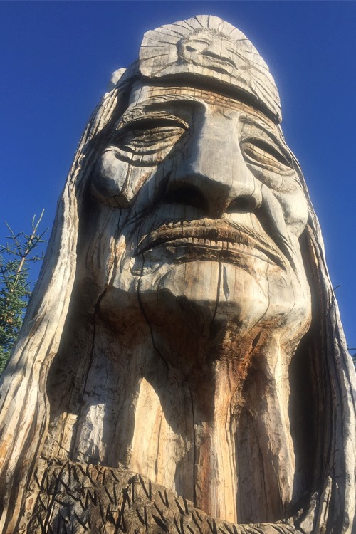 Cherokee Chieftain sculpture at Museum and Cultural Center